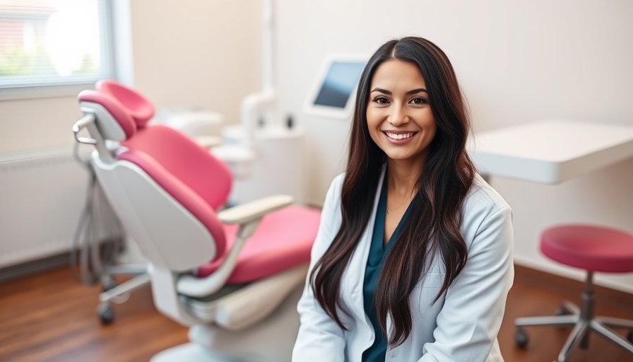 Smiling woman dentist in a modern dental office for dental care.