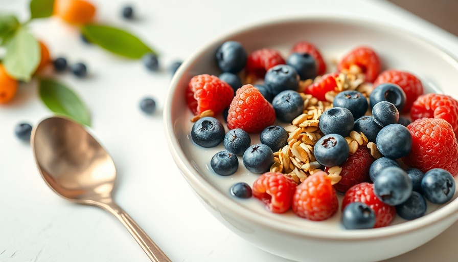 Nutritious berry bowl highlighting health benefits of whey protein