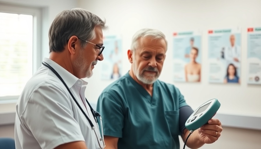 Healthcare professional measuring patient's blood pressure, illustrating blood pressure management guidelines.