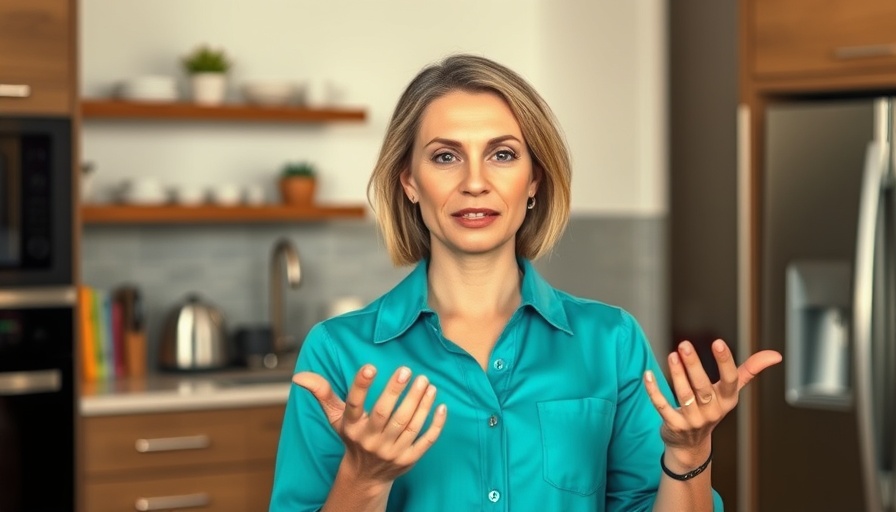 Professional explanation about sleep disorders in a kitchen setting.