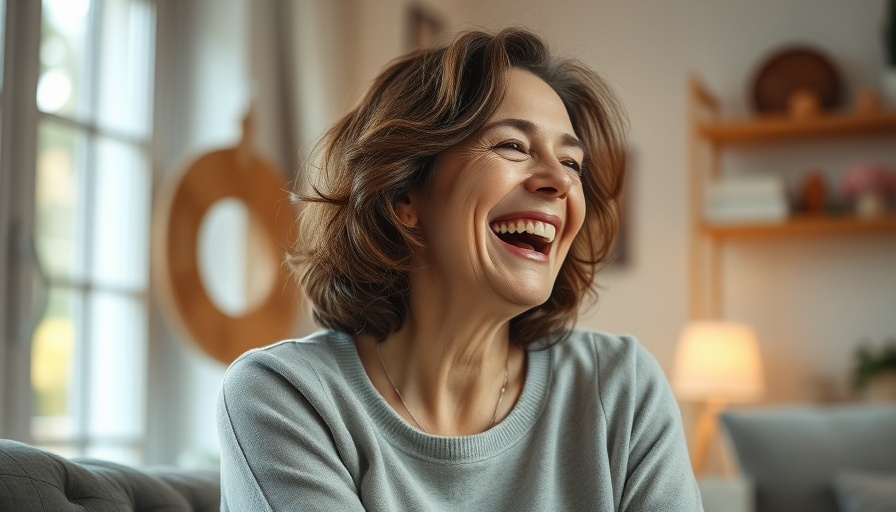 Joyful woman enjoying motherhood in cozy room, normalize enjoying motherhood.