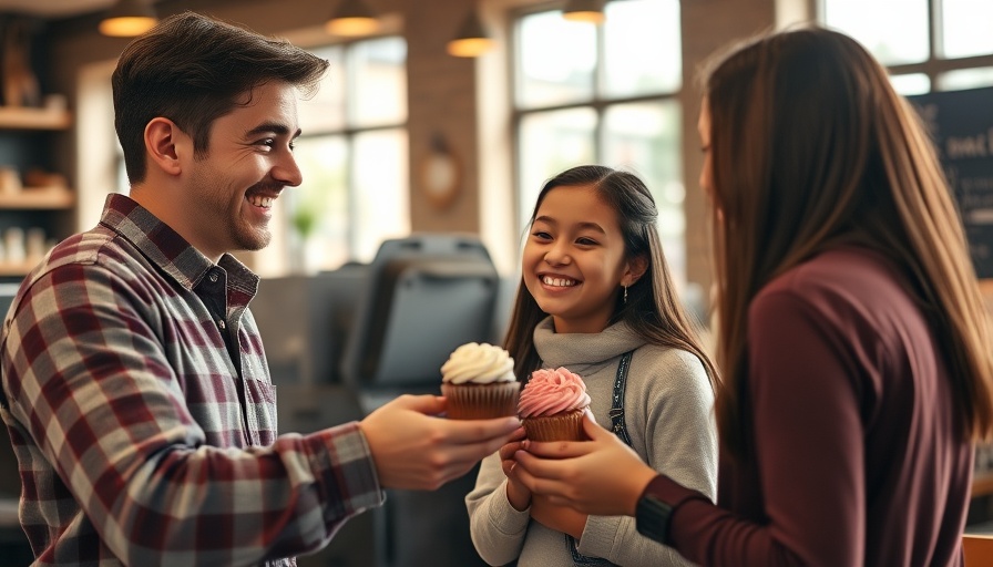 Fostering customer loyalty through emotional connections in a friendly cafe setting.