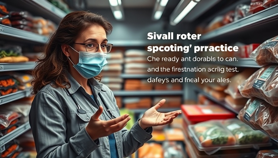 Expert explaining when frozen food expires with visual example.