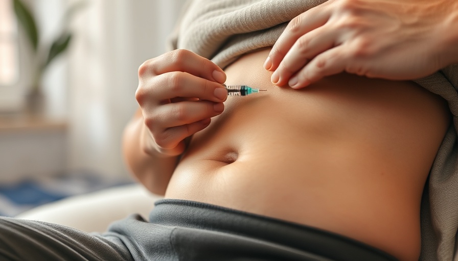 Weight management healthcare routine with injection.