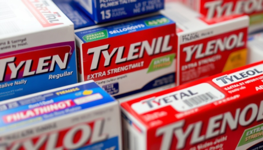 Various Tylenol boxes in a disorganized pile, discussing Tylenol and Autism Link.