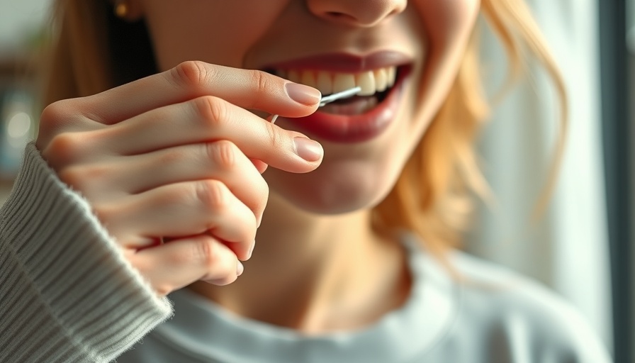 Dental expert demonstrating effective flossing techniques.