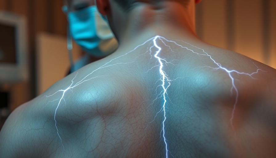 Close-up of lightning scars on skin with expert explanation.