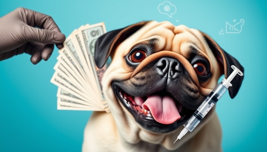 Cost of Puppy Vaccinations in 2025 depicted with pug, cash, syringe.