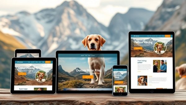 Responsive pet website on multiple devices showcasing best pet air purifiers.