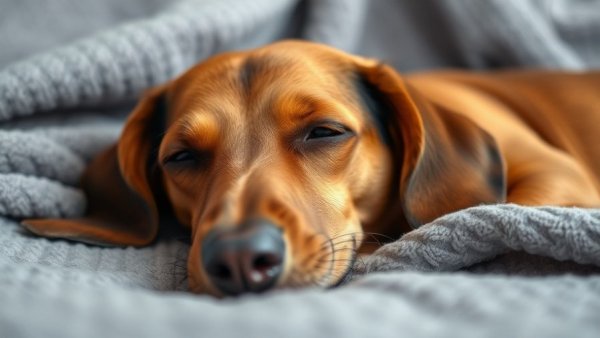 Dachshund resting quietly, Cushing's Disease in Dogs context.