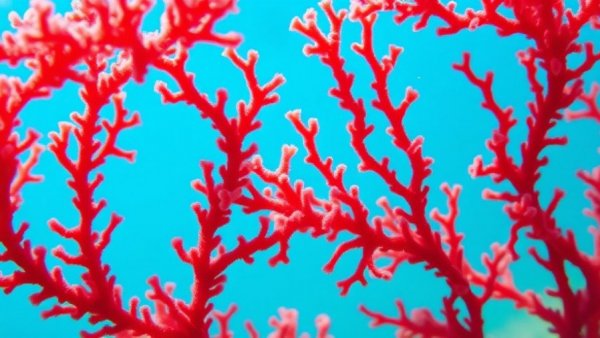 Close-up of red sea moss underwater, highlighting sea moss benefits for skin.