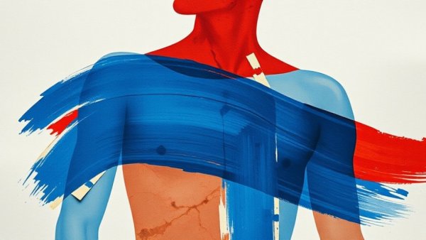 Abstract representation of HSG test pain management with human silhouette.