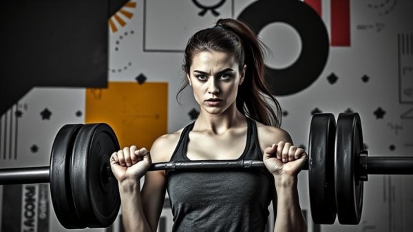 Strength-focused woman lifting a barbell highlighting ego lifting advantages.