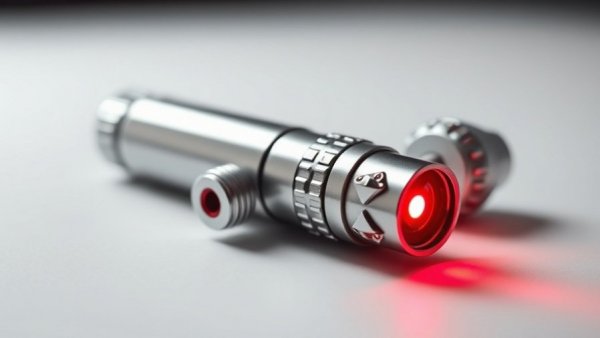 Shiny red laser pointer related to Laser Pointer Syndrome in Dogs.