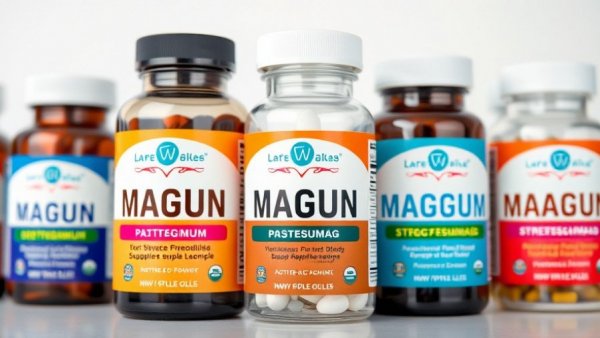 Personalized Magnesium Products in various formulations on a white background.