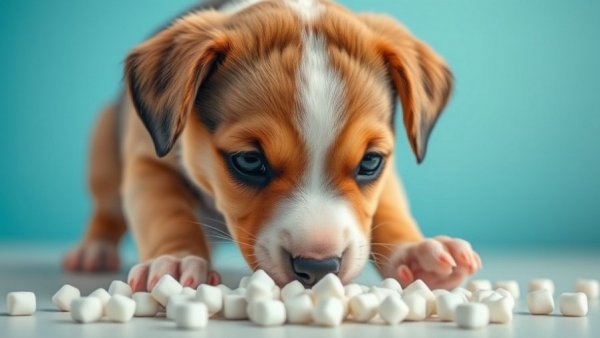 Are Mothballs Toxic to Dogs: puppy sniffing mothballs.