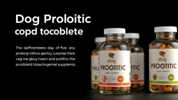 Dog probiotic supplements for gut health with call-to-action