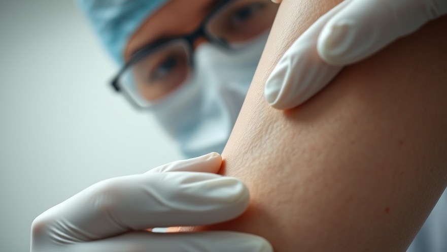 Medical professional examining tiny spider veins on leg, exploring natural remedies for spider veins.
