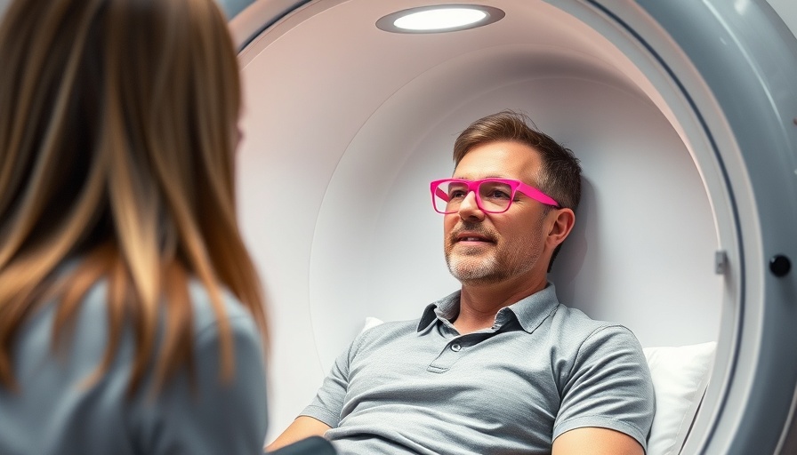 Man in hyperbaric chamber experiencing Hyperbaric Oxygen Therapy benefits, attended by a woman.