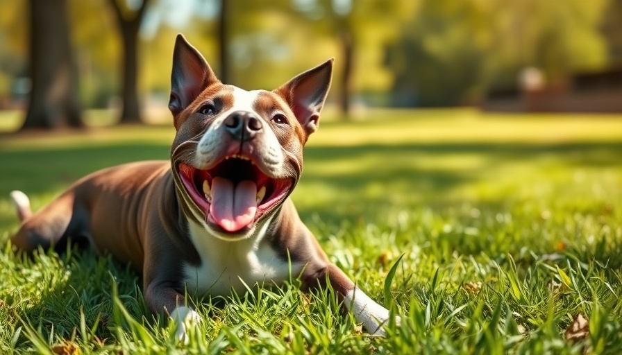 American Staffordshire Terrier Care Tips: Dog enjoying sunny park.