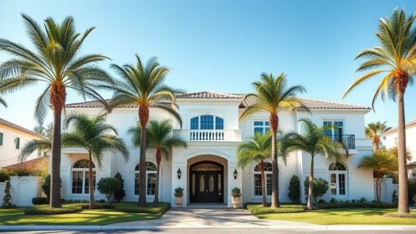West Palm Beach luxury home, elegant facade, reflecting price growth trend.