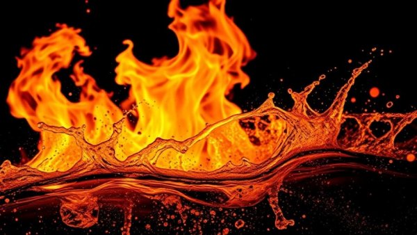 Google December 2025 Core Update symbolized by fire and water on logo.