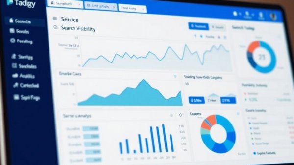 SEO analytics dashboard showing search data for SpyFu alternatives
