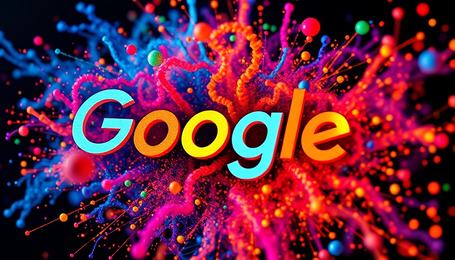 AI Overviews Harm Google Click Through Rates: Colorful exploding Google logo.