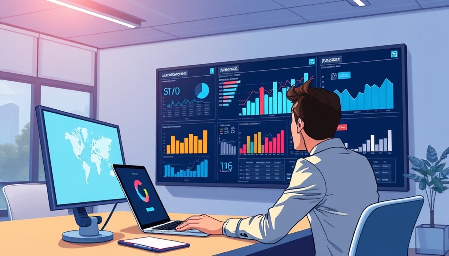 AI marketing strategy platform with woman analyzing charts.