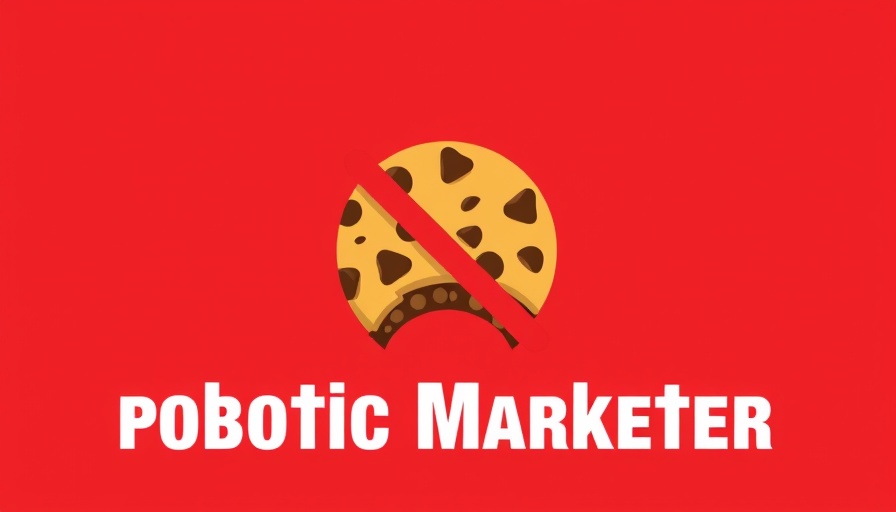 Cookie-less marketing strategies illustration with cookie and prohibition sign.