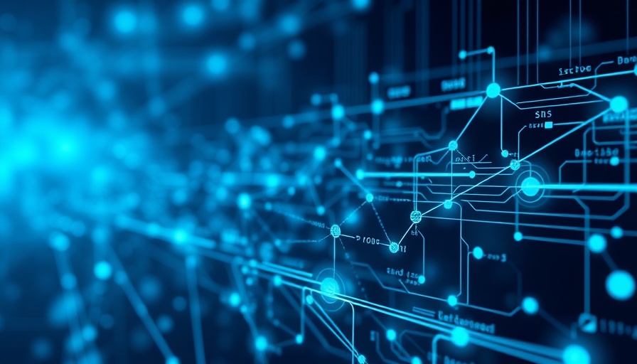 Conceptual visual of Google search quality updates with dynamic data flows.