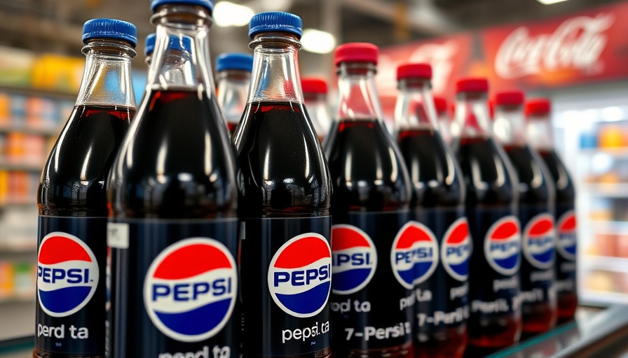 Pepsi bottles on a store shelf illustrating co-sourcing marketing strategies.