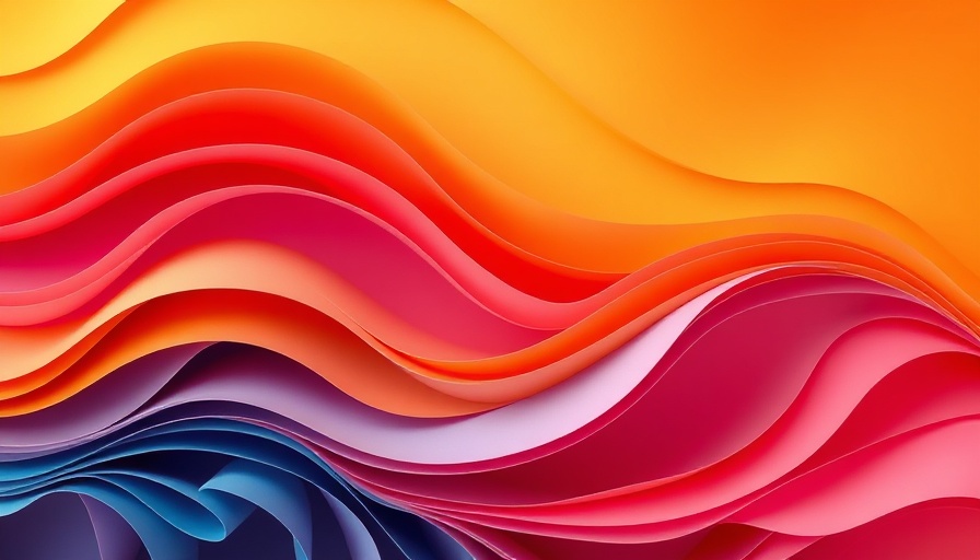 Abstract layers in vibrant shades representing Art's Uncomfortable Truths