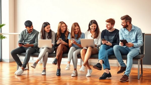 Young professionals discussing Affiliate Marketing Strategies in a casual setting.