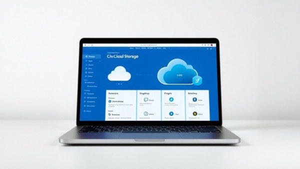 5TB Cloud Storage interface on a sleek laptop display.