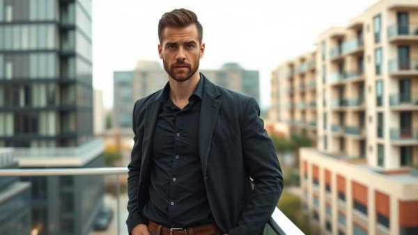 Blockchain Founders Redefine Trust with modern urban architecture backdrop.