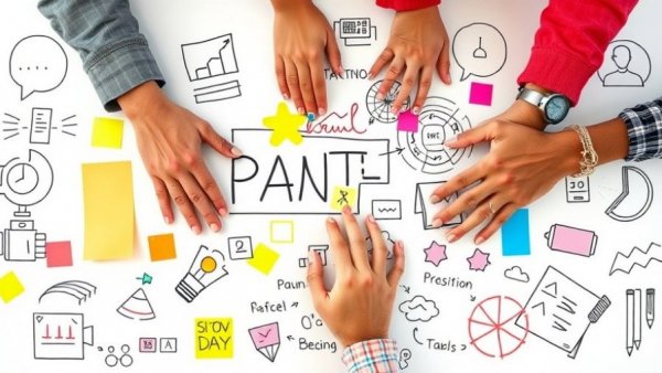 Creative brainstorming session with colorful diagrams for Aging In Place.