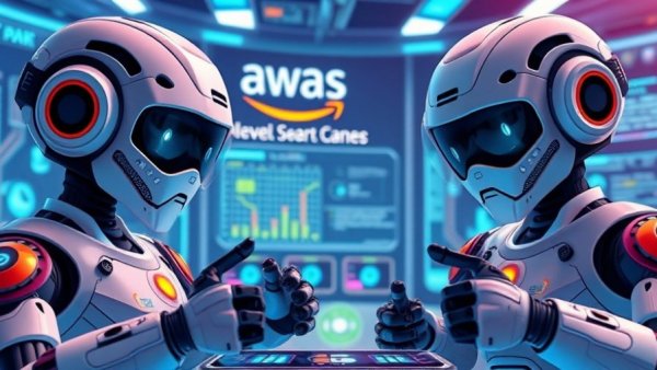 AWS DevOps automation with AI robots performing tasks