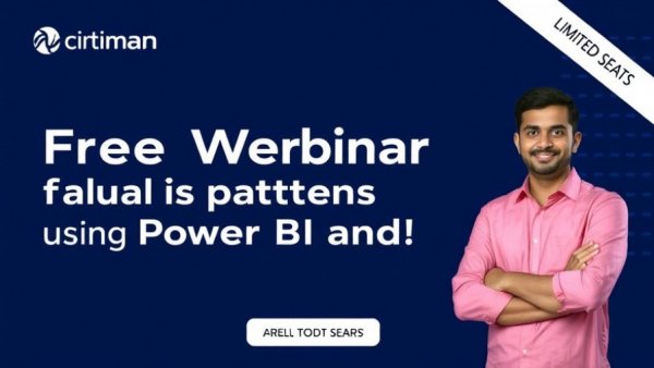 Webinar invitation for fraud detection using Power BI and GenAI