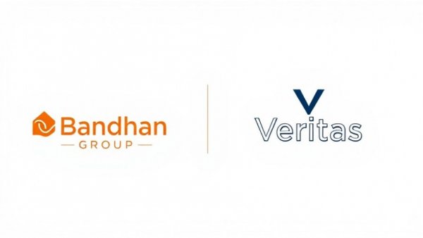 Logos of Bandhan Group and Veritas Reputation PR, reputation marketing theme.