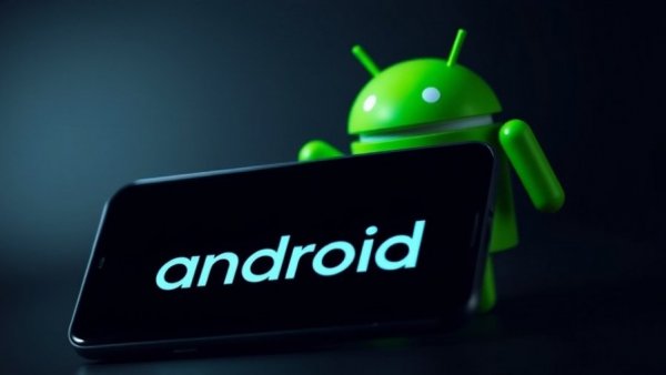 Android figure and smartphone with Android text next to it, related to Google $135M settlement.