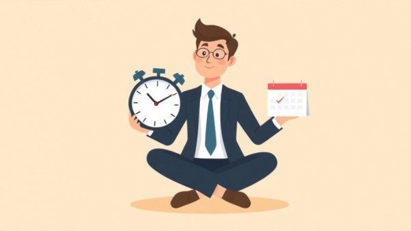 Business person balancing time and tasks, symbolizing best project management software 2026.
