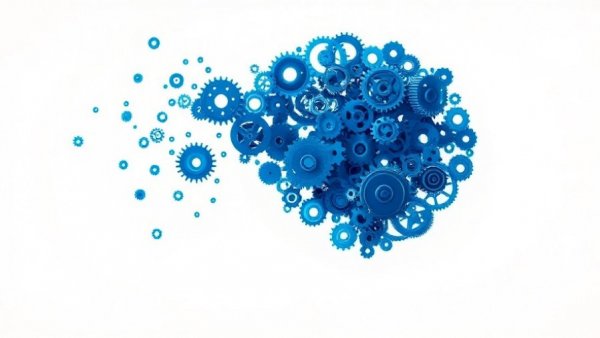 Head silhouette made of gears symbolizing decision-making capacity for aging adults.