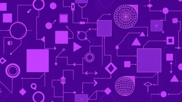 Abstract geometric shapes for Claude Code Integration.