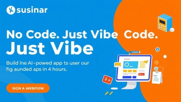 Webinar banner for building AI-powered apps in 4 hours