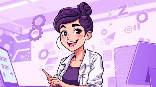Illustration of women in IT participation with digital elements