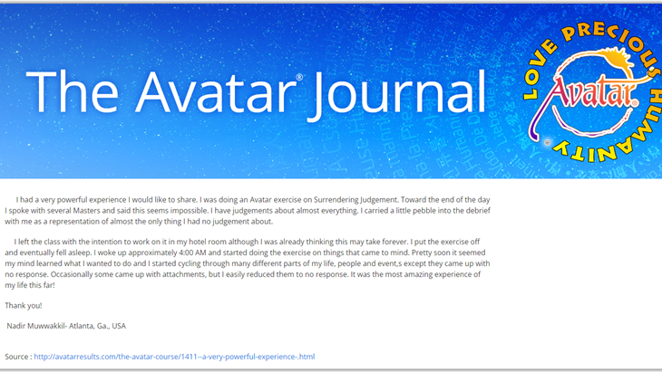 The Avatar Journal