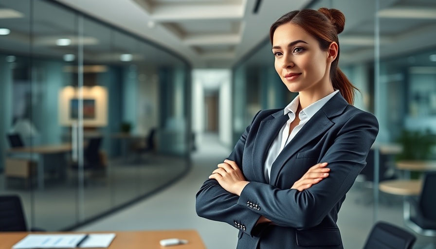 Confident businesswoman analyzing business trends with charts
