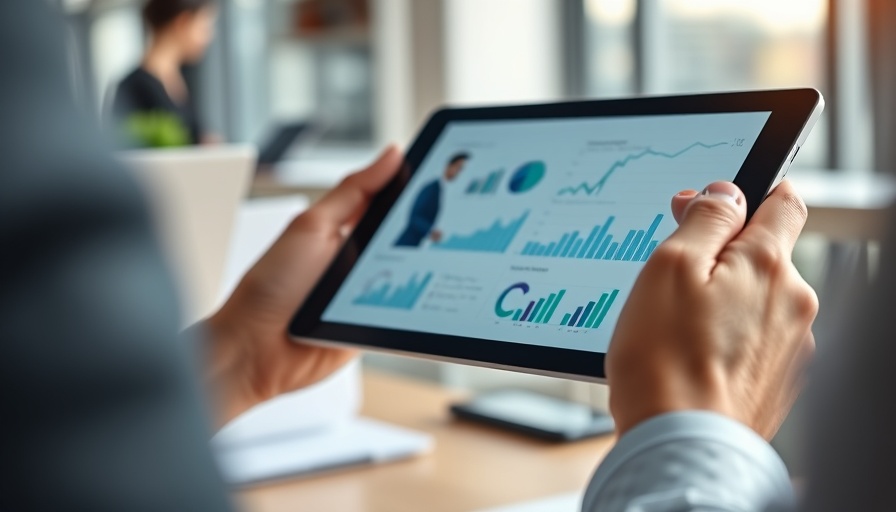 Tablet displaying productivity strategies presentation.