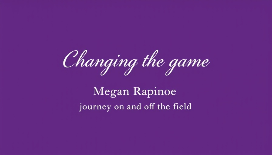 Megan Rapinoe text on purple background